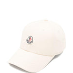Cappello da baseball con applicazione logo in bianco Moncler - unisex 