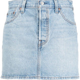 Gonna in denim a vita media in blu Levi's - donna 