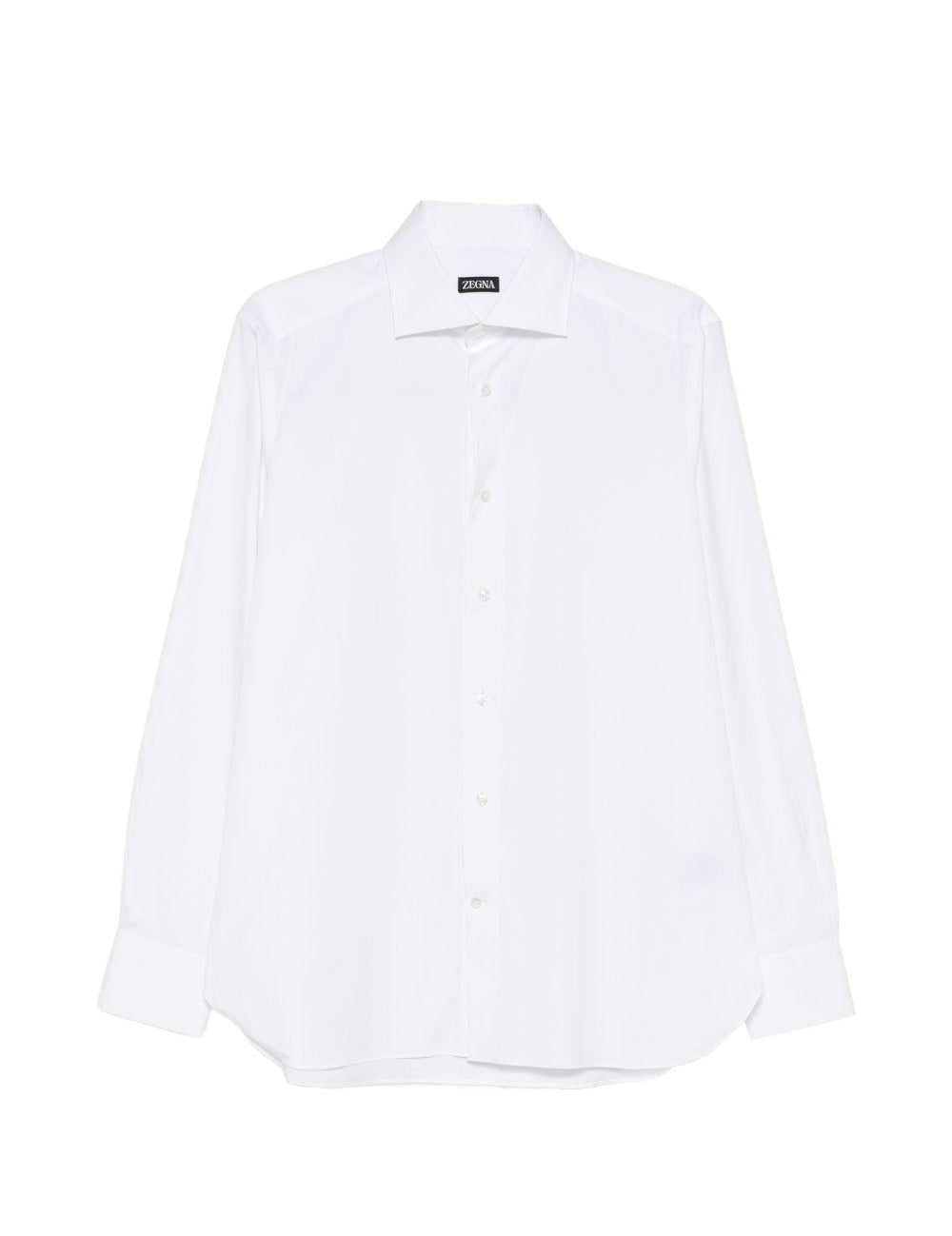 Camicia classica a maniche lunghe in bianco Zegna - uomo 