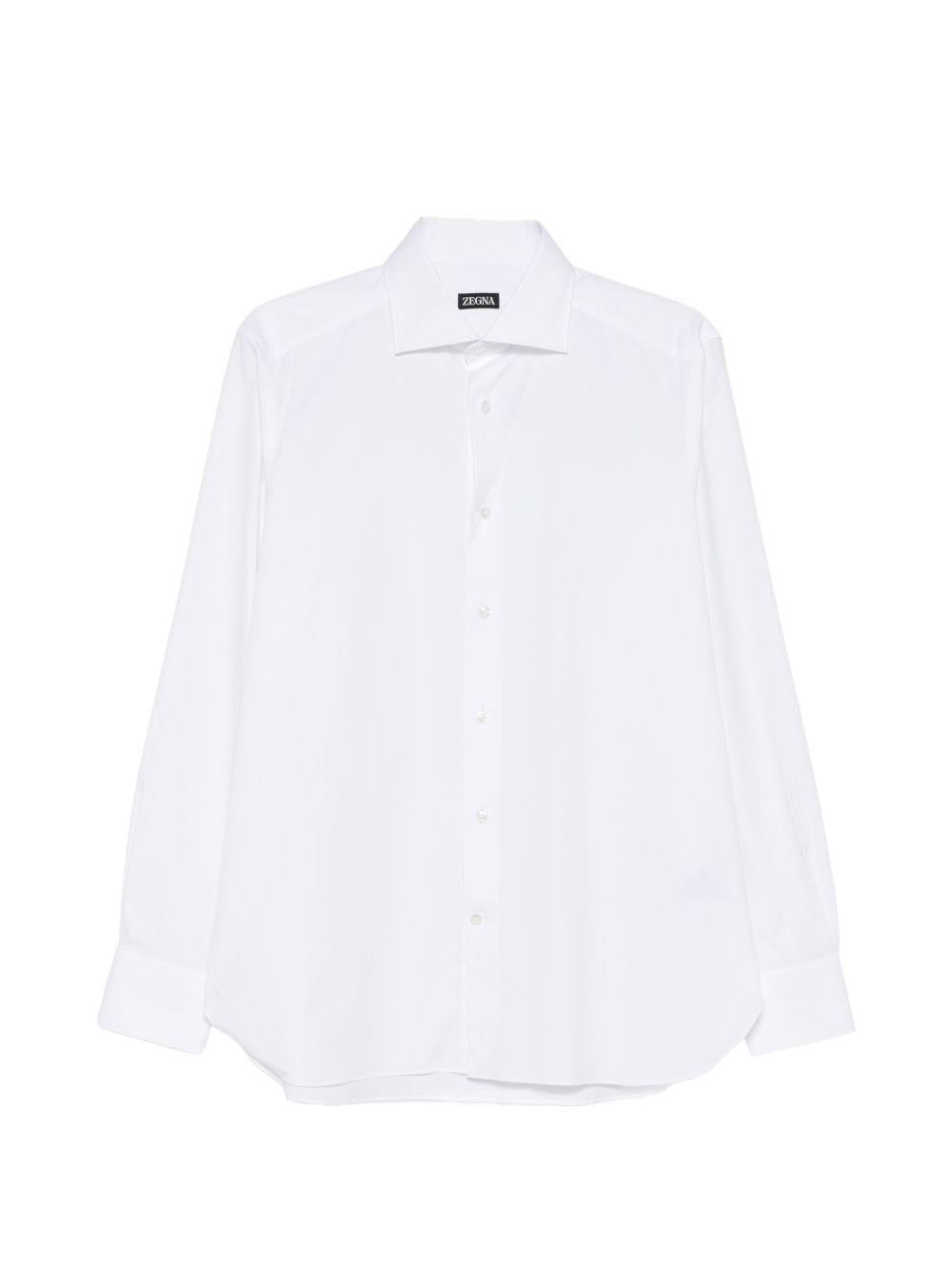 Camicia classica a maniche lunghe in bianco Zegna - uomo 