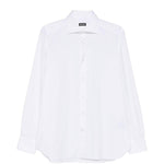 Camicia classica a maniche lunghe in bianco Zegna - uomo 