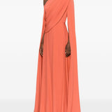 Abito da sera monospalla in arancione Elie saab - donna 