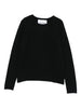 Crew neck sweater in Gotha black - women