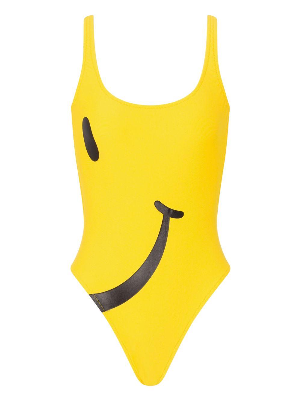 Costume da bagno con stampa in giallo Moschino - donna 