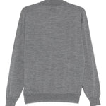 Maglione in lana a collo alto in grigio Lardini - uomo 
