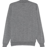Maglione in lana a collo alto in grigio Lardini - uomo 