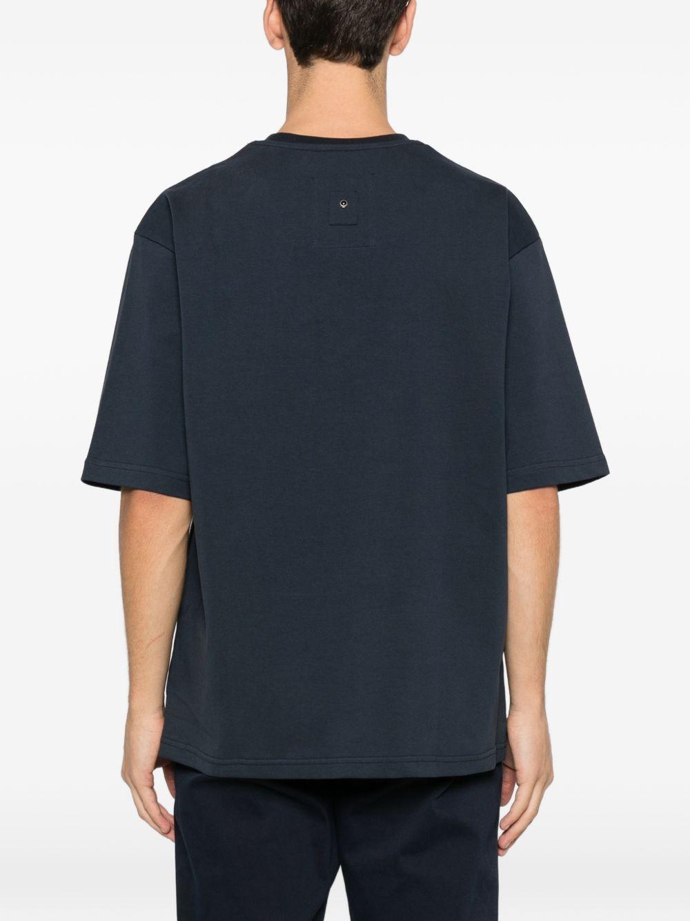 T-shirt a maniche corte in blu Whitesand - uomo 