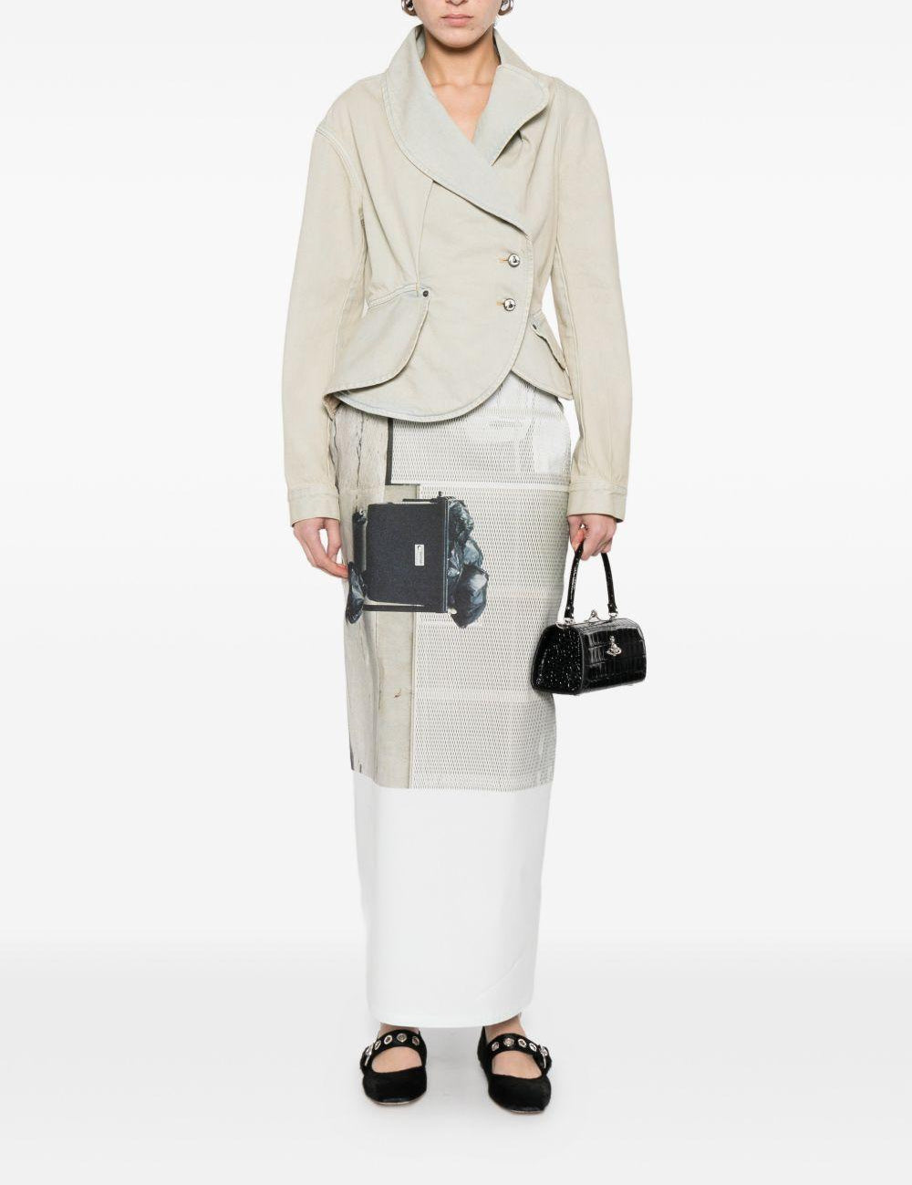 Giacca asimmetrica in celeste Vivienne westwood - donna 