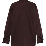 Camicia oversize croomd in bordeaux Dries van noten - uomo 