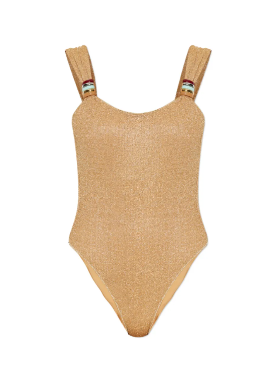 Costume da bagno con anelli decorativi in oro Oséree - donna 
