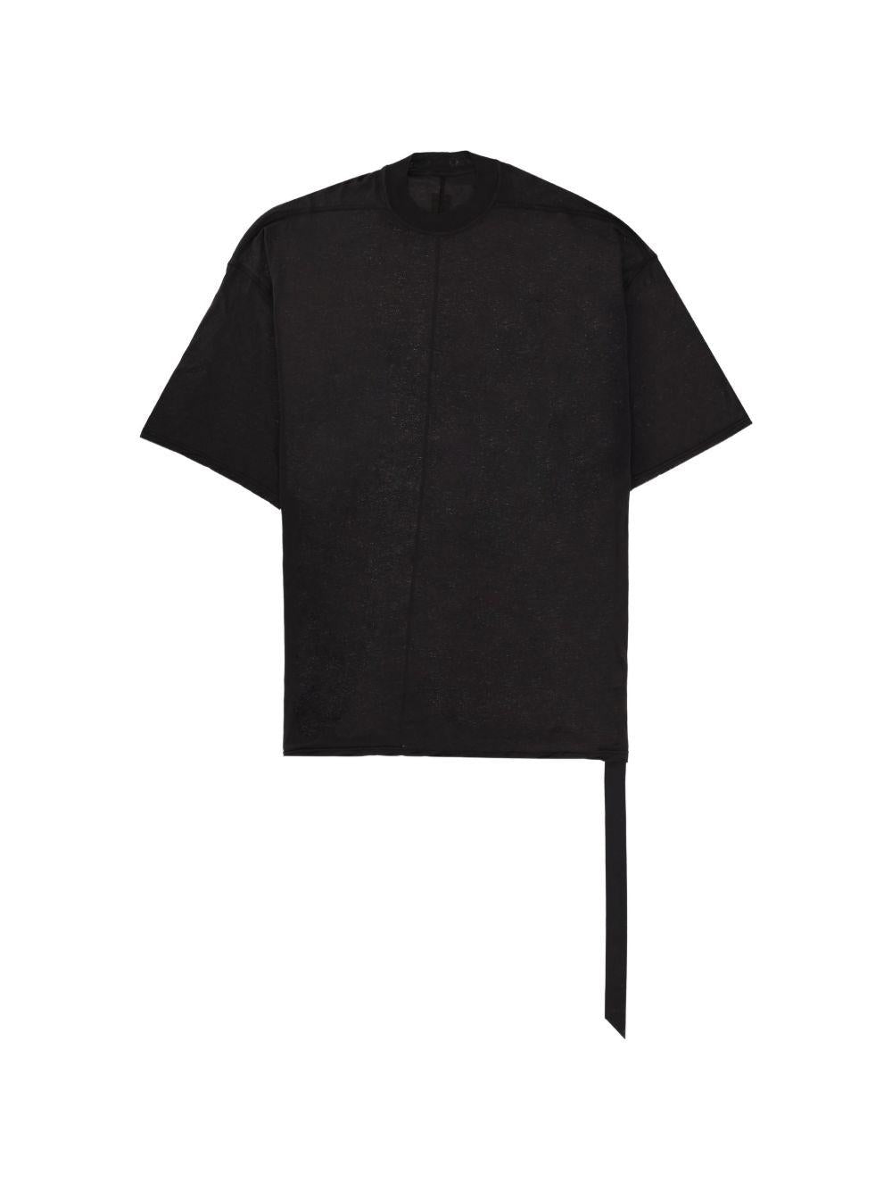 T-shirt con nastro in nero Rick owens drkshdw - uomo 