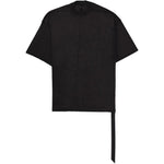 T-shirt con nastro in nero Rick owens drkshdw - uomo 