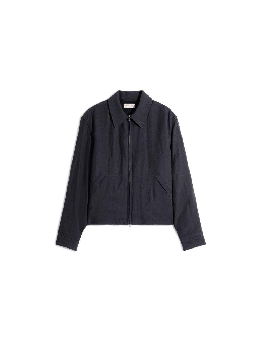Giacca camicia con zip in blu LEMAIRE - uomo 