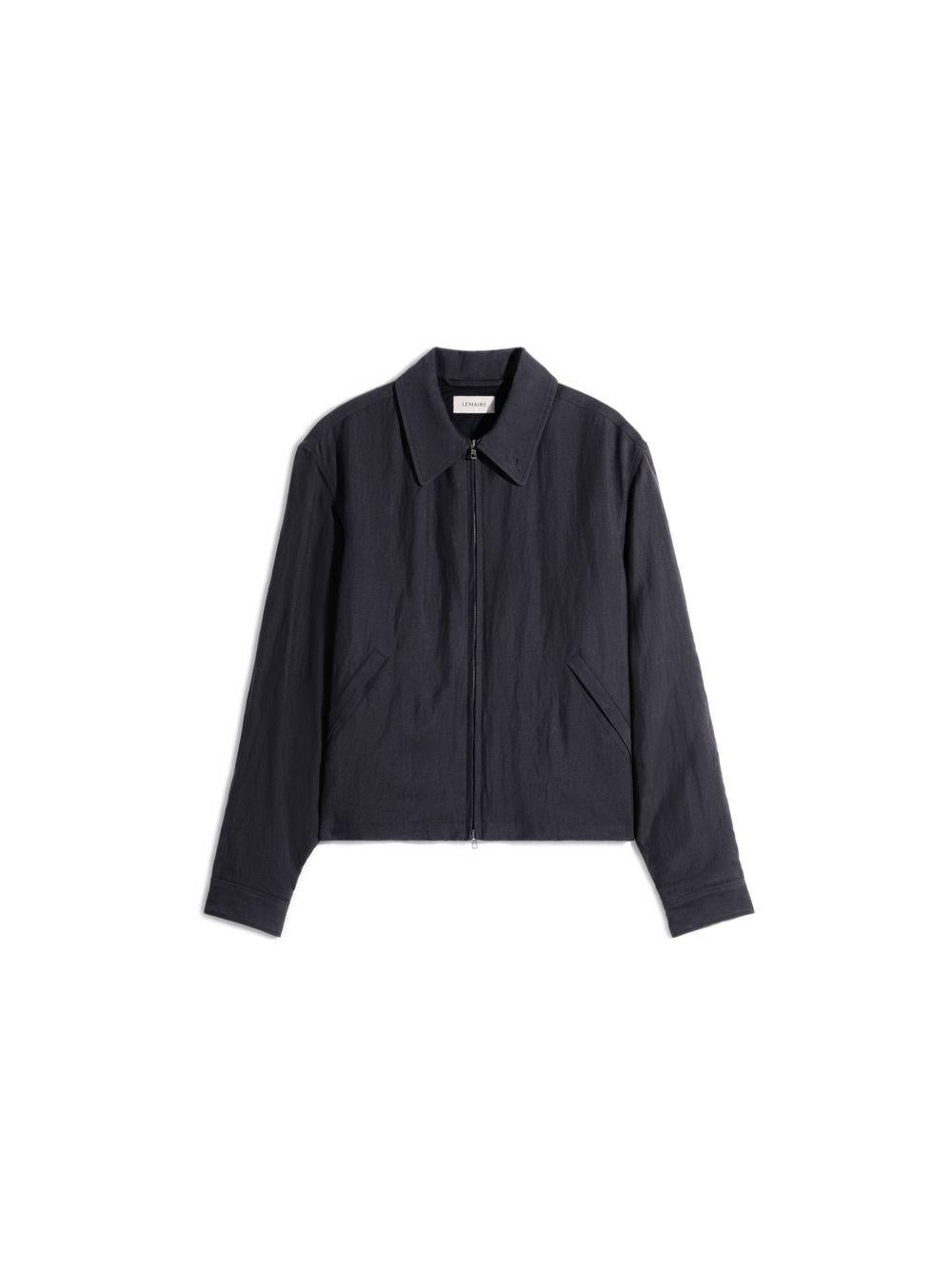Giacca camicia con zip in blu LEMAIRE - uomo 
