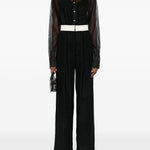 Camicia semi trasparente in nero Forte forte - donna 