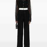 Camicia semi trasparente in nero Forte forte - donna 