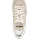 Sneakers basse con cuciture in beige Kiton - uomo 