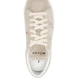 Sneakers basse con cuciture in beige Kiton - uomo 