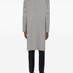 Cappotto con taschini a toppa e bottoni in grigio Lardini - uomo 