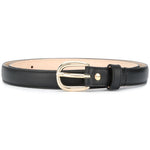 Cintura Rosette pelle nera 