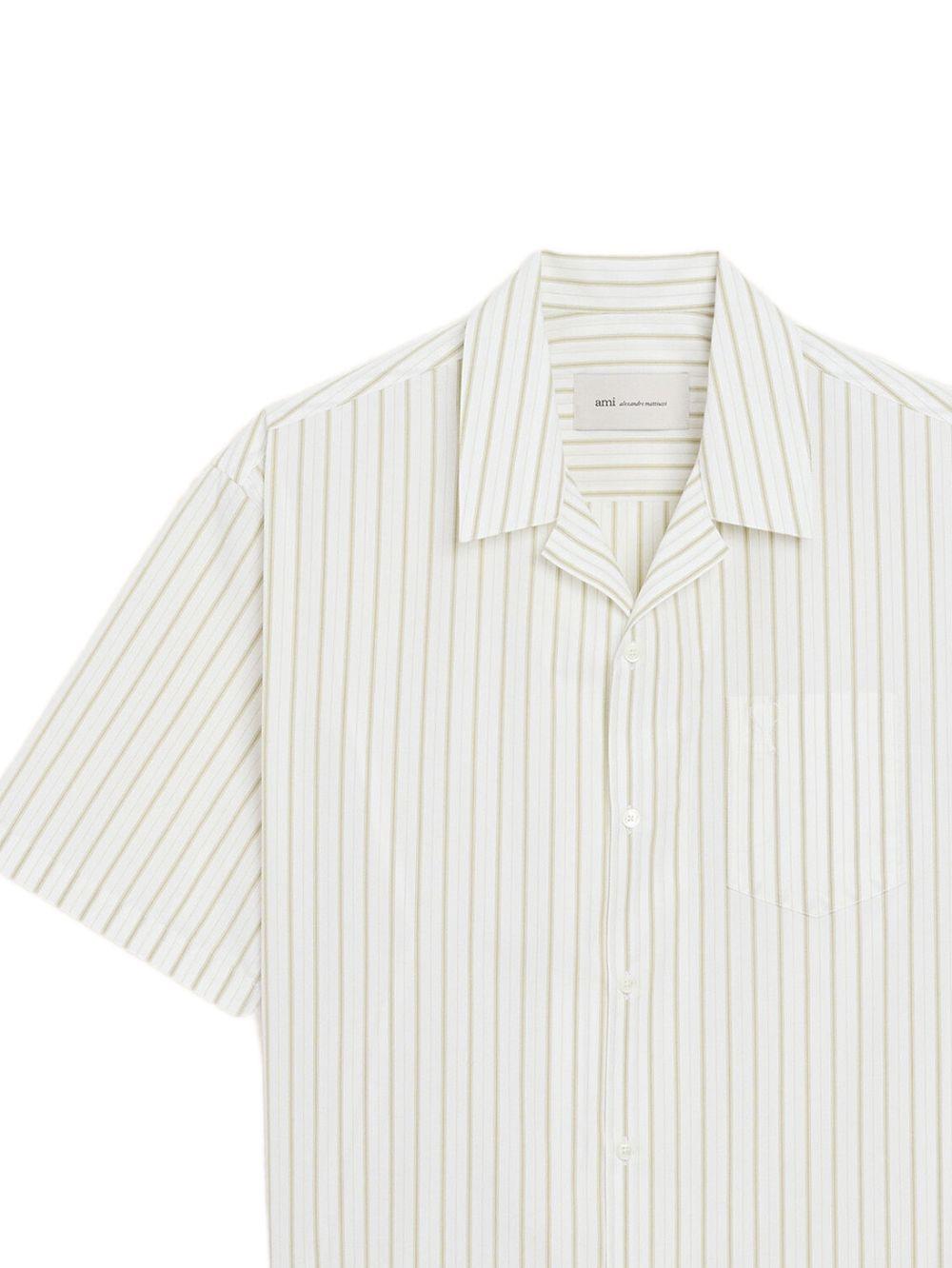 Camicia Ami de Coeur a righe in bianco Ami Paris - uomo 