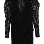 Mini abito in pizzo in nero  Alessandra rich - donna 