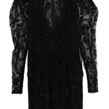 Mini abito in pizzo in nero  Alessandra rich - donna 