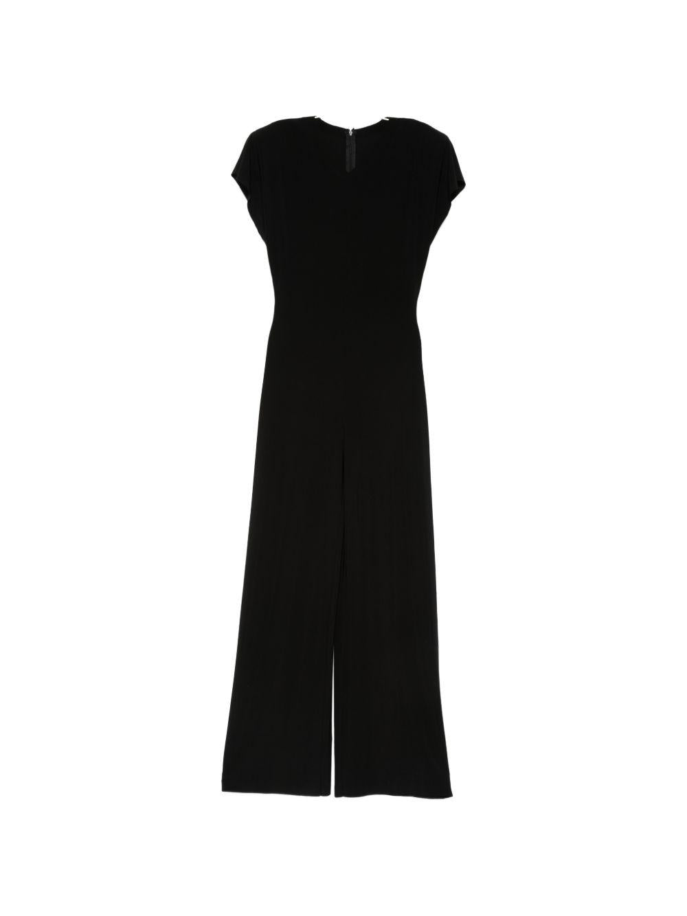Tuta a maniche corte in nero Norma kamali - donna 