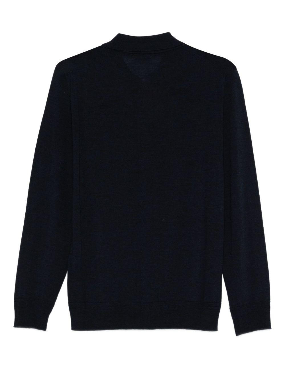 Polo a maniche lunghe in blu navy Barena - uomo 