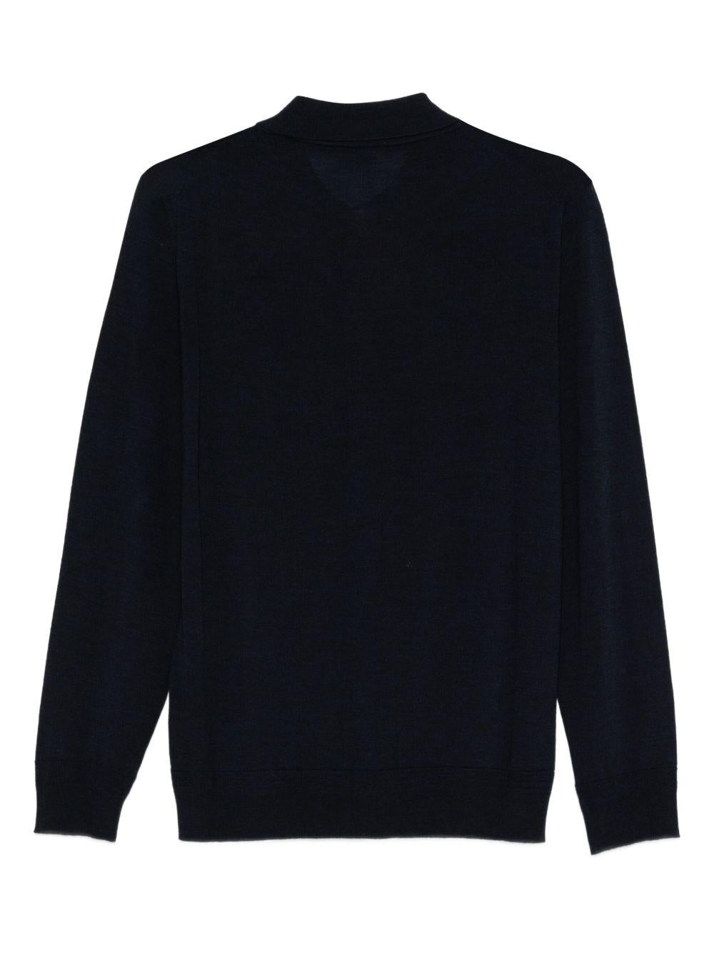 Polo a maniche lunghe in blu navy Barena - uomo 