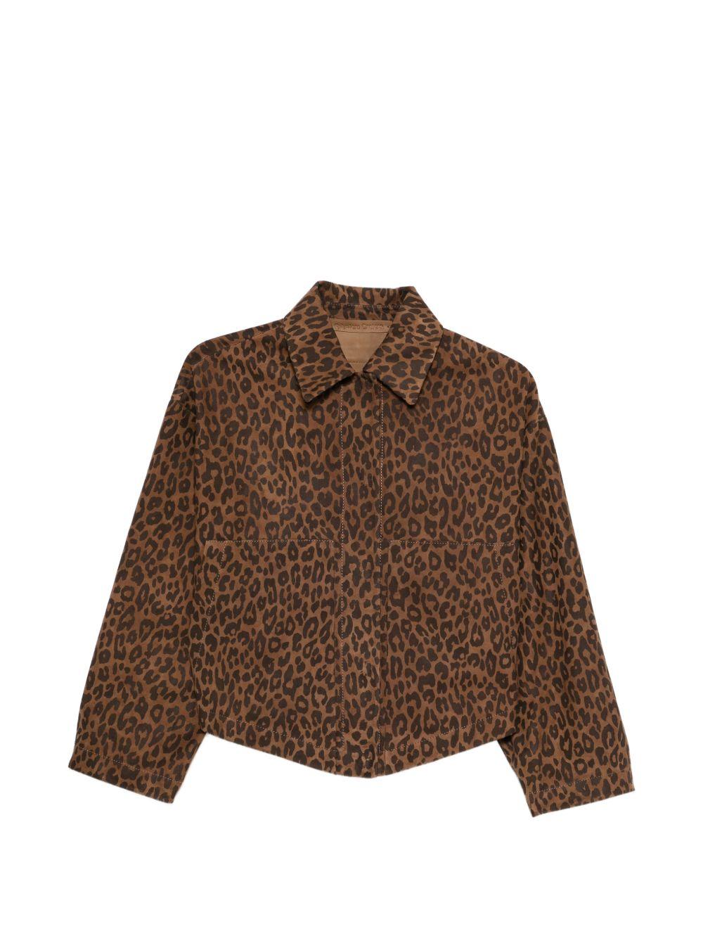 GIACCA CON STAMPA ANIMALIER IN MARRONE Salvatore santoro - donna 