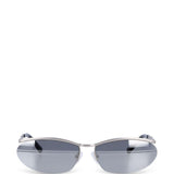 Occhiali da sole Charlotte con montatura ovale in grigio The attico x linda farrow - donna 