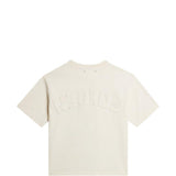 T-shirt goffrata in avorio Golden goose - donna 