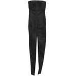 Abito lungo sliced rustier in nero Rick Owens DRKSHDW - donna 