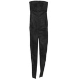 Abito lungo sliced rustier in nero Rick Owens DRKSHDW - donna 