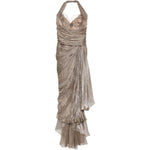Abito con drapeggi jolie in argento Maria lucia hohan - donna 
