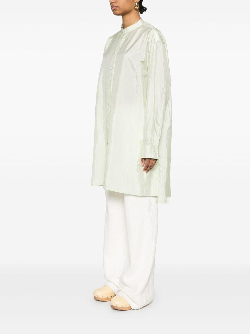 Camicia in raso in verde Jil sander - donna 