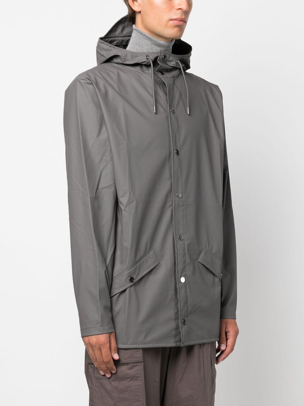 Parka con cappuccio in grigio Rains - uomo 
