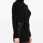 Body a collo alto colorado in nero Wolford - donna 