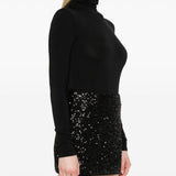 Body a collo alto colorado in nero Wolford - donna 