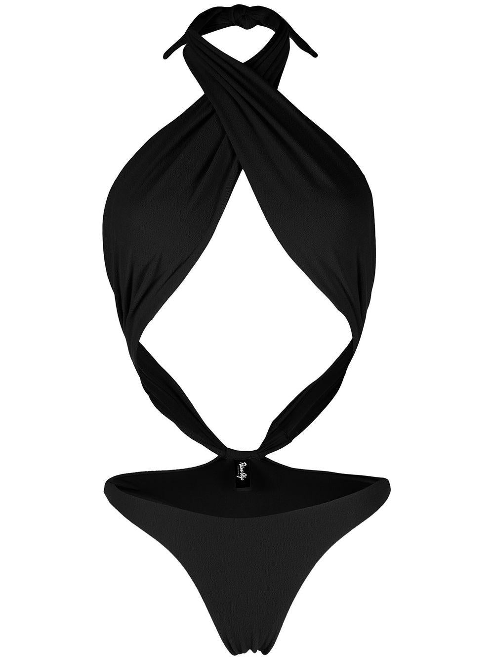 Costume intero con dettaglio cut-out in nero - REINA OLGA donna 