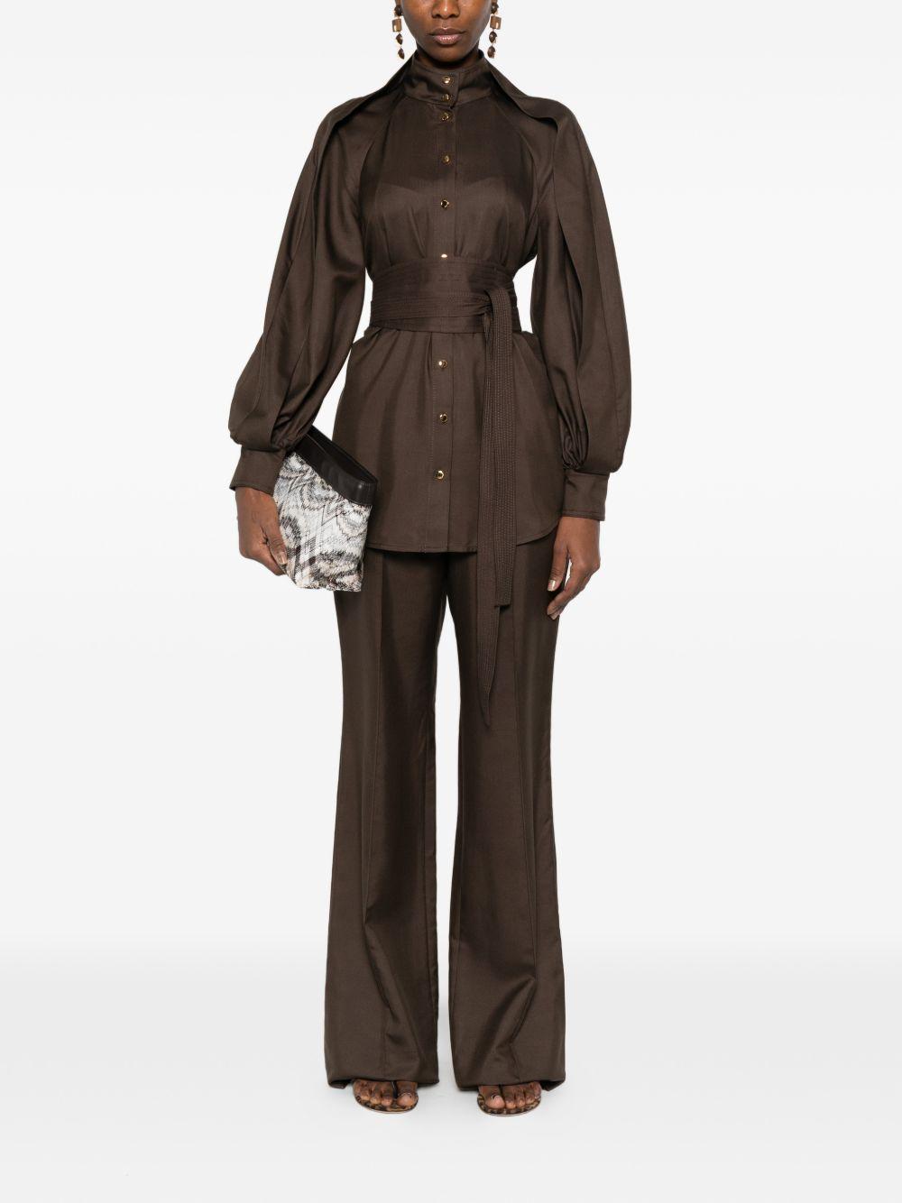 Pantaloni Luna con vita elasticizzata in marrone Zimmermann - donna 