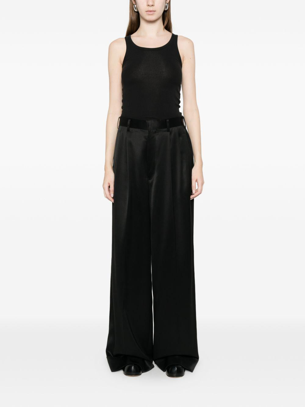Pantaloni con risvolto in nero Junya watanabe - donna 