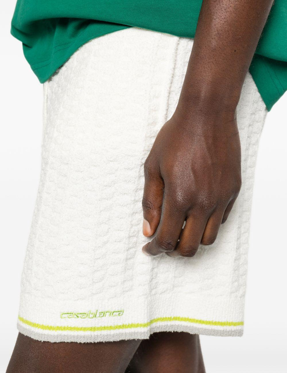 Shorts con coulisse in bianco Casablanca - uomo 