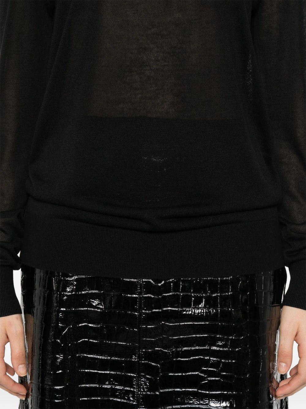 Maglione a girocollo in nero Toteme - donna 