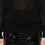 Maglione a girocollo in nero Toteme - donna 