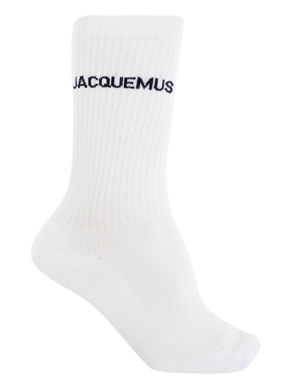 Calzini con ricamo in bianco Jacquemus - unisex 