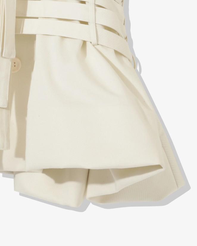 Giacca con cinturini in bianco Undercover - donna 