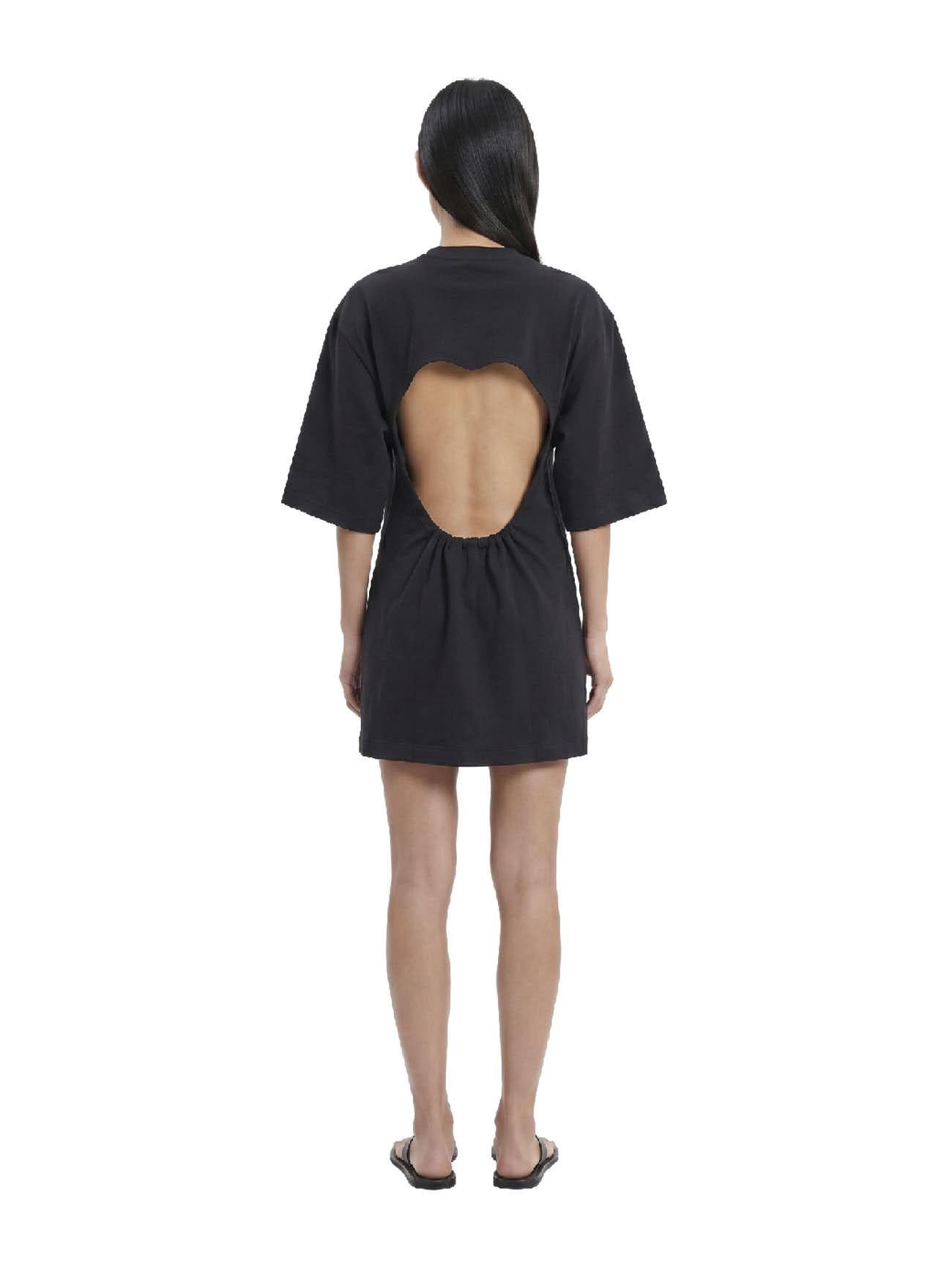 Abito a t-shirt con schiena scoperta in nero Wardrobe NYC - donna 