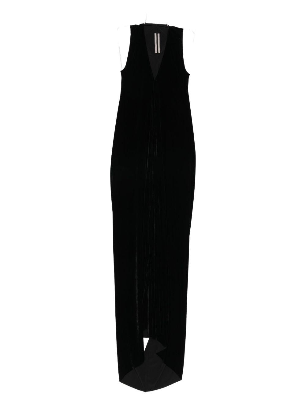 Abito da sera in velluto in nero Rick owens - donna 